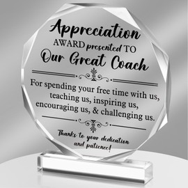 Panelee Thank You Gifts for Women Men Acrylic Appreciation Gift Inspirational Gift Office Coworker Gifts Farewell Gift Acrylic Sign Table Decor for Home(Elegant)