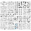 Bana Flor Tatuajes Temporales Impermeable Mujer Hombro Clavícula Sexy Tatuaje
