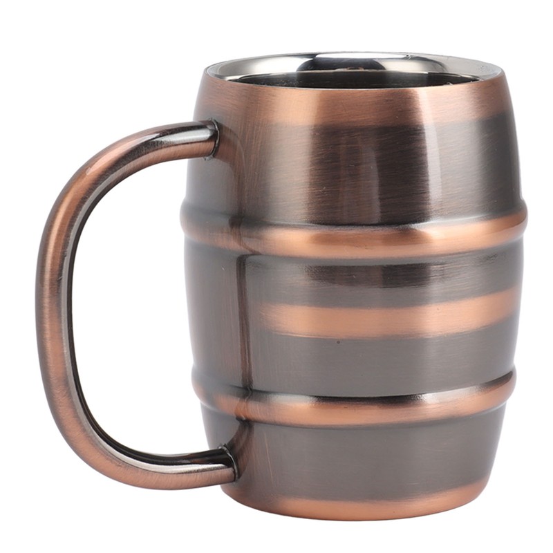 Stainless Steel Beer Mug Double Layer Insulation Multipurpose Safe Ergonomic