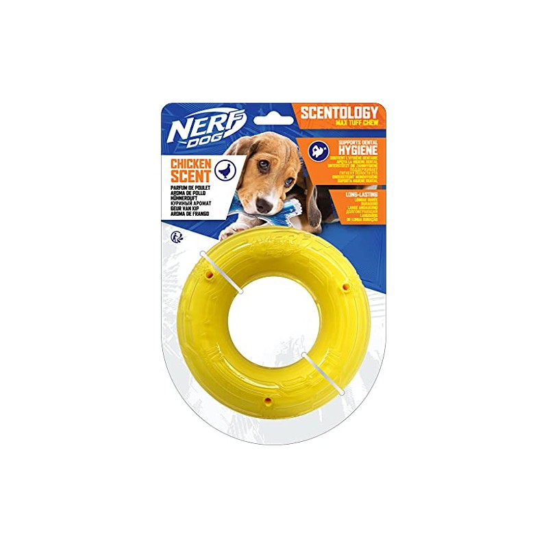 NERF Dog Scentology Dog Toy Chicken Meat Odour Solid Core