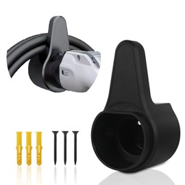 AOHEWEI Type 2 Strong EV Charger Holder with Charging Cable Holder Type 2 Wall Mount Wall Mounted Organizer for Electric Cars with IEC 51296-2 Connectors Includes Mounting Kit