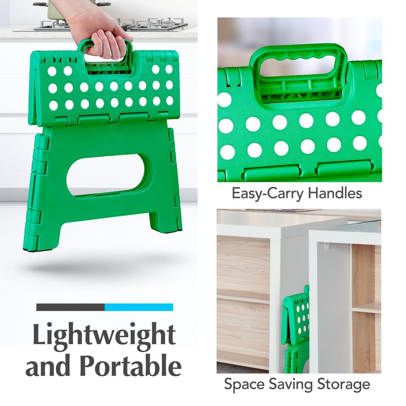 Handy Laundry Folding Lightweight Step Stool - Sturdy Enough to