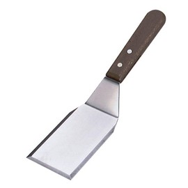 Chef Inox Stainless Steel Scraper Griddle with Wood Handle