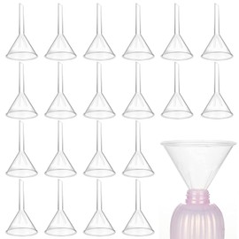 20PCS Plastic Funnel Set, 3" Plastic Funnel, Clear Funnels for Filling Bottles, Lab, Water Bottle,Capsule,Oils, Perfume, Liquid