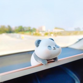 Cute Furry Animal Rear View Mirror Accessories, Car Center Screen Decoration Car Dashboard Ornament, Car Decor Car Mirror Charm Car Accessories Interior for Women/Men