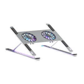 Gatuida Laptop Fan Cooler USB Notebook Stand Ventilated Support for Air Aluminum Alloy Construction