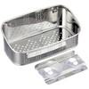 Pearl Metal HB-1652 Sponge Scrubber Rack, Large, Stainless Steel, Made