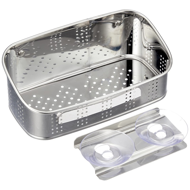 Pearl Metal HB-1652 Sponge Scrubber Rack, Large, Stainless Steel, Made