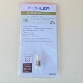Kichler Showscape Series 2W G4 Bi-Pin Base Type T LED 3000K Warm Landscape Bulb