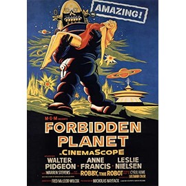 OMG Printing Forbidden Planet Poster/Print/Picture Satin Photo Paper - A1-594mm x 841mm