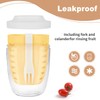 Luiruey Fruit Salad Storage Cup With Lids and Fork, 20