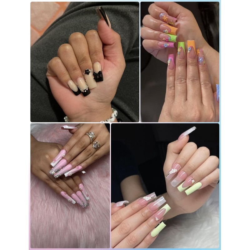 OPMADM 10000Pcs Flower Nail Charms Spring 3D Flowers for Nails