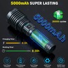 baibian Rechargeable Flashlights High Lumens, 5000.000 Lumens Super Bright Flashlight,
