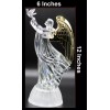 Dalax LIGHT-UP PRAYING ANGEL TRUMPET FIGURINE ANGELS CHERUBS FIGURINE STATUE