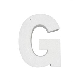 12 Inch Smooth Foam Letters - Great for Arts and Craft & DIY (G)
