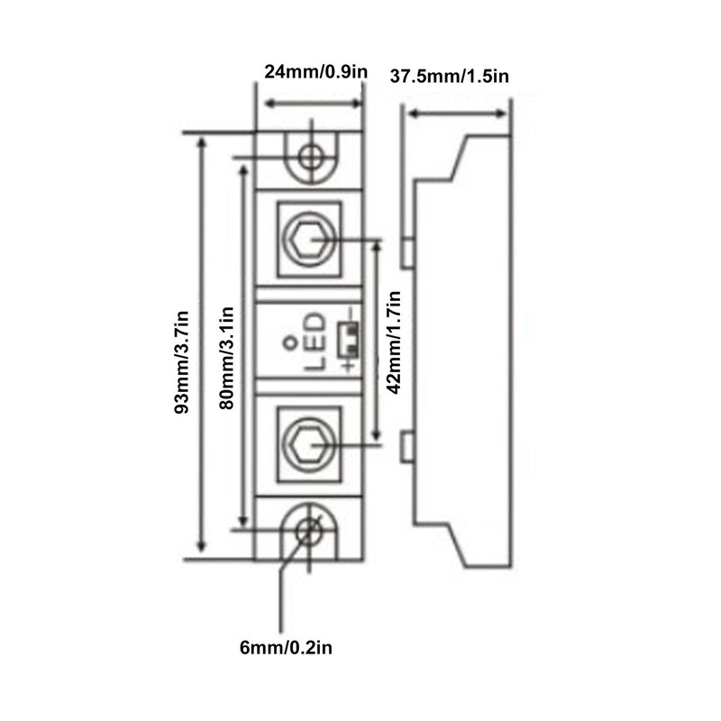 Industrial Solid State Relay Non Contact Low Noise LED Solid