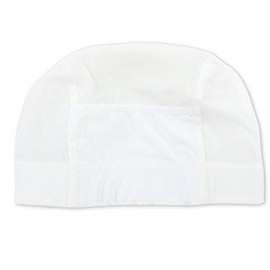 ASHBERRY Kids Name Swim Cap (Mesh Material) L Shiro, white