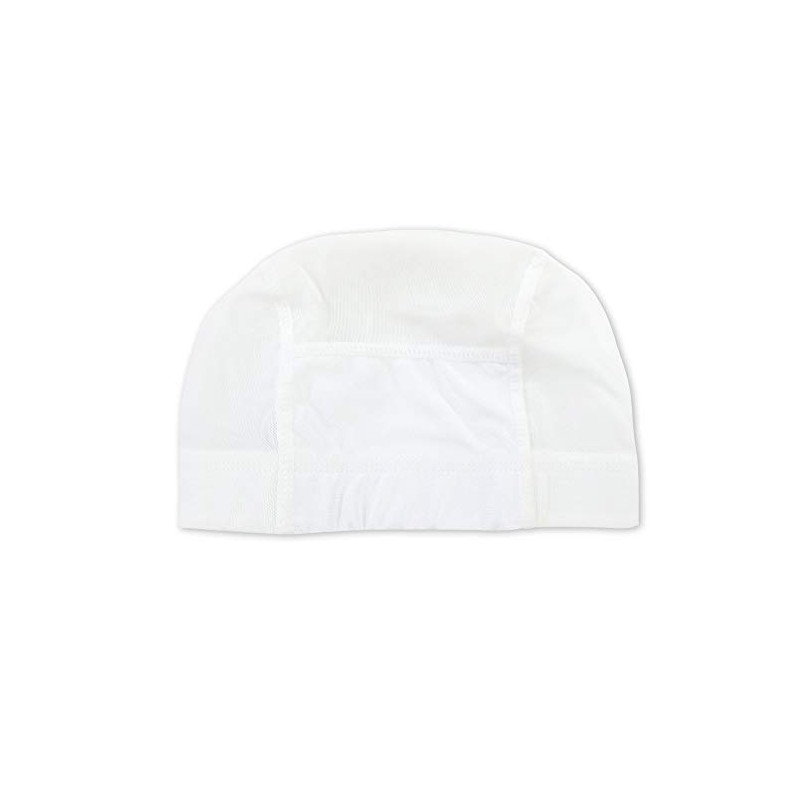 ASHBERRY Kids Name Swim Cap (Mesh Material) L Shiro, white
