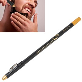 Professional Men's Beard Pen Filler Barber Pencil Beard Tracer Pencil Equipped with Sharpener, Beard Shaper, Styling Edge Tool (Black)