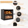 Alpeir Double Layer Large Bread Box for Kitchen Counter, Wooden