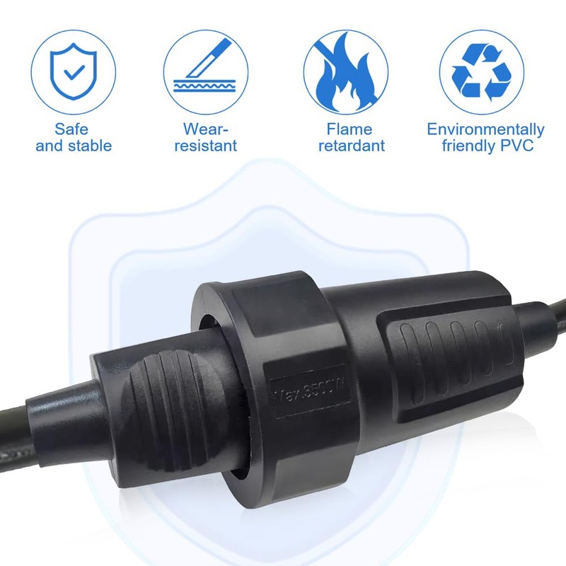 Schuko Coupling CHEVVY Pack of 4 Rubber Coupling 250 V