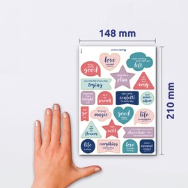 AVERY Zweckform Icons & Deko Planner Sticker 1,356 Stickers (Bullet Journal Sticker, Made in Germany, for Calendar, Bullet Journal, Diary, Family Planner, Bullet Journal Accessories, Inscribed) 51061