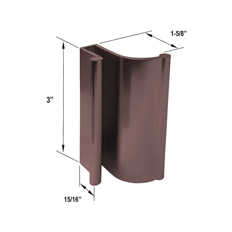 Oil Rubbed Bronze Tub Enclosure and Sliding Shower Door Pull