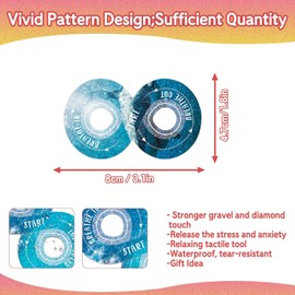 36 Pcs Calm Strips for Anxiety Sensory Calm Strips Anti Stress Anxiety Relief Items Tactile Textured for Breathing Exercise Fidget Strips for Kids Teens Adults Home Classroom Supplies