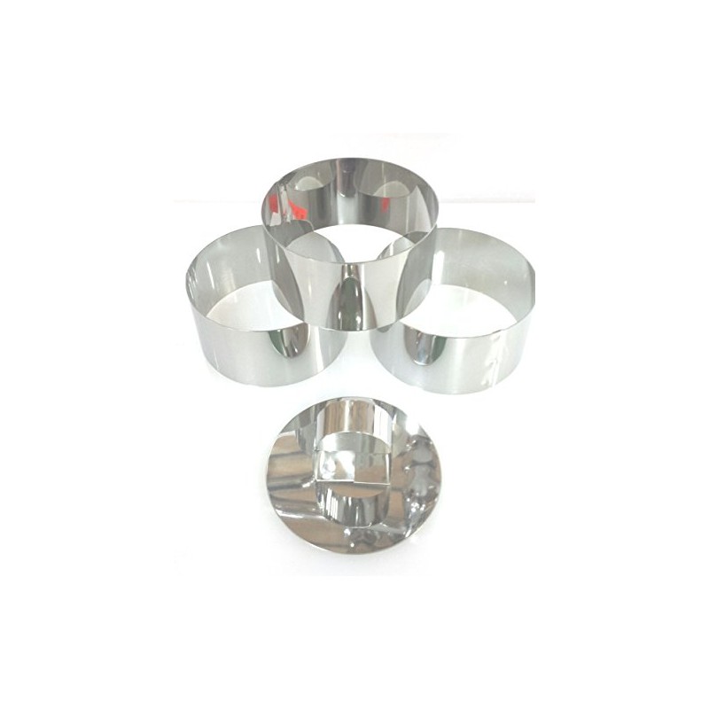 SUNRISE Stainless Steel Cookie Cutter & Ring Set (3 Rings