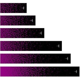 White Water Archery Laminated Purple Spray Paint Fade Arrow Wraps 15 Pc Pack Choose Length Width (4, 1)