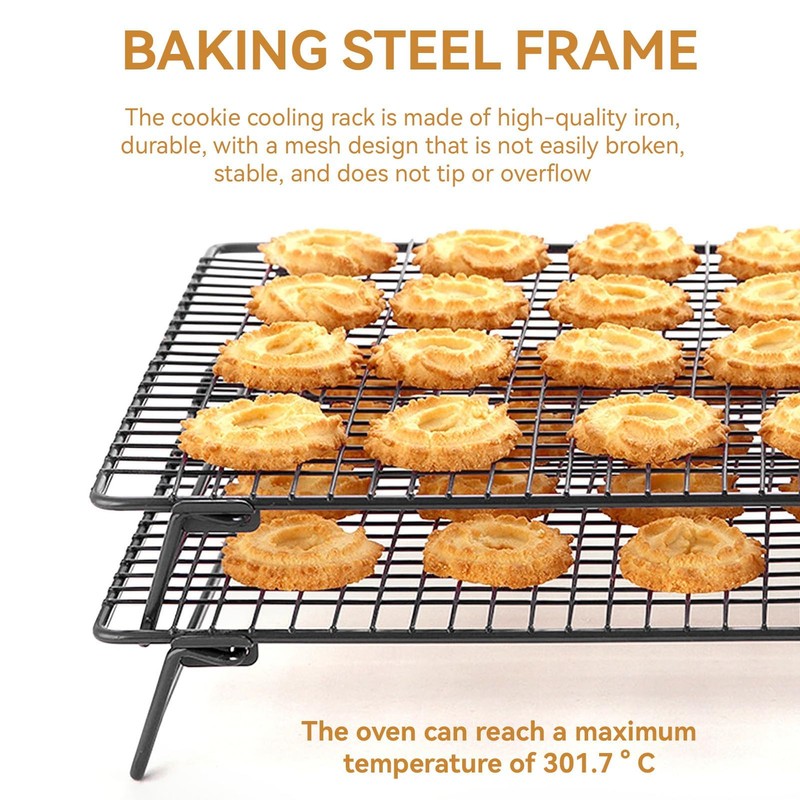 Cooling Rack, 16.9x11in Cooling Rack with Collapsible Folding Legs Iron