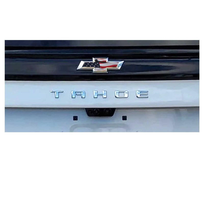 EmblemsPlus Chevy Tahoe American Flag Grille Gate Bowtie Emblem Overlay