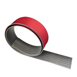 Salimhib PVC Floor Transition Strip, Self-Adhesive, 3.3FT x 2in x 0.15in, Gray Wood Grain, for Laminate, Carpet, Tiles