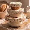 3 Pcs Reusable Beeswax Bowl Covers for Bread Proofing, 100%