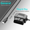 CERRXIAN 11.5 Feet Mini OBD Power Cable OBD to Mini
