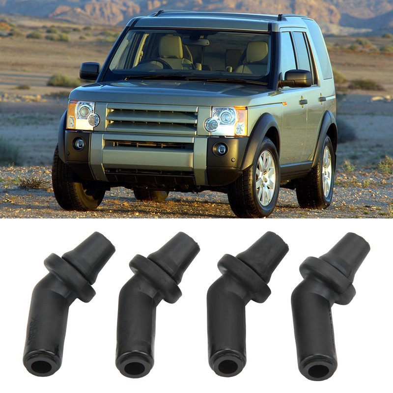4pcs Sunroof Drain Tube Connector EEH500100 Rubber Black Replacement for