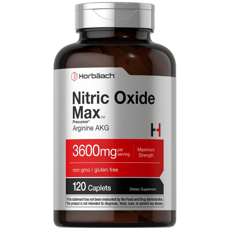 Horbäach Óxido Nítrico Max 3600 mg – 120 Cápsulas con