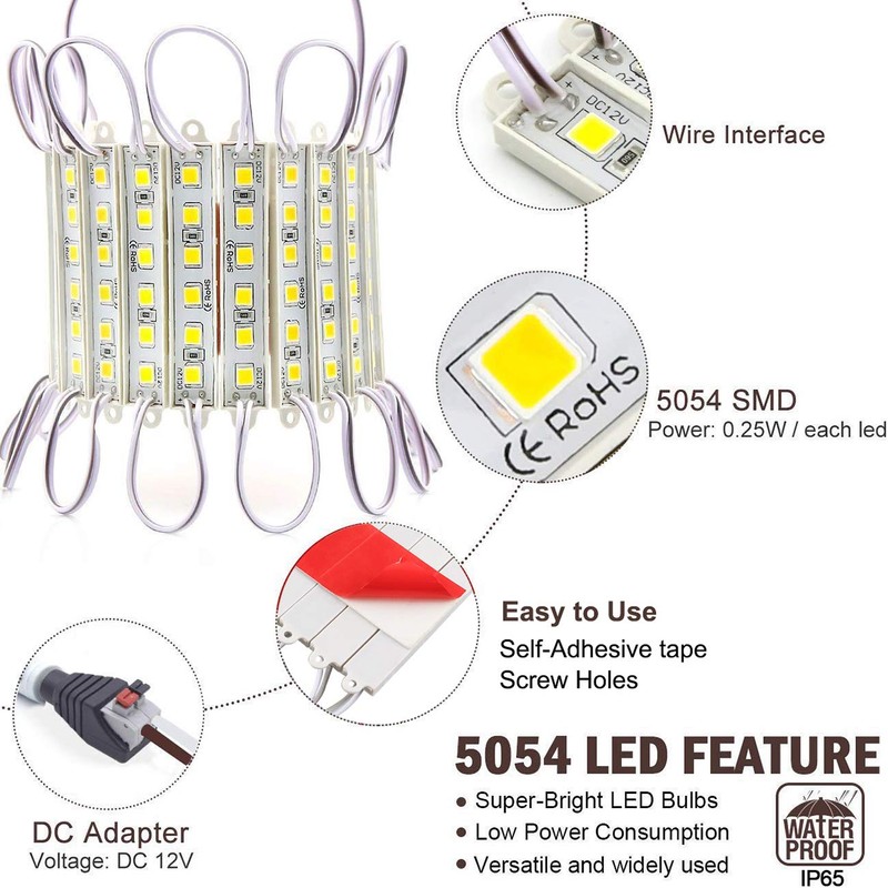 EAGWELL Storefront Lights 40 FT 80 Pieces Store Window LED