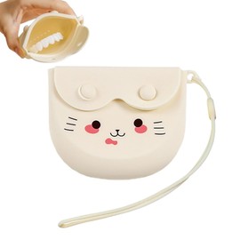 Braces Box, Denture Box, Soft and Drop-proof Denture Box, Portable Container Denture Box for False Teeth for Daily Use