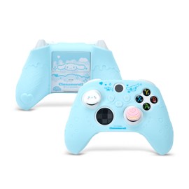 Kuitmor XboxSeries/Sコントローラーカバー XSXコントローラー専用カバー シリコン製 ソフト XboxSeries/Sコントローラースキンケース 保護カバー 保護ケース 滑り止め ほこり防止 簡単装着 耐衝撃 ブルー