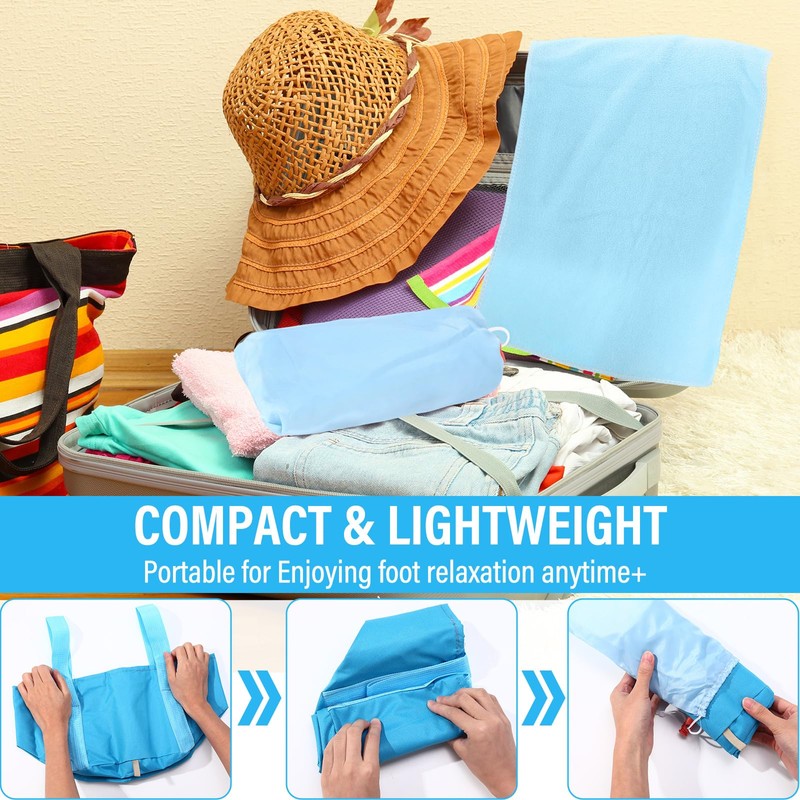 12 Pcs 15L Foldable Foot Soaking Tub Kit Portable Foot