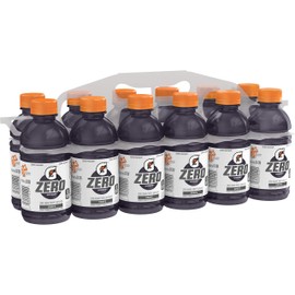 Gatorade - Sports Drinks G Zero Thirst Quencher, Grape, 12oz Bottles (12 Pack)