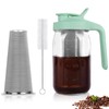 Cold Brew Coffee Maker,32 oz Mason Jar Pitcher with Stainless
