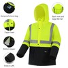 Hi Vis Heavy Duty Waterproof Safety Rain Suit - Reflective