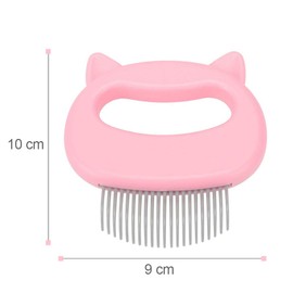 Cat Brush, Pack of 2 Cat Comb, Cat Brush Long Hair, Brush Dog Short Hair, Massage Comb for Pet Cats, Massage Comb Pet, Brush for Removing Loose Hair, Grooming Cleaning (Pink)