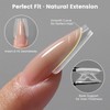Nymora Sandwich Dual Nail Form - 240Pcs Transparent Top &