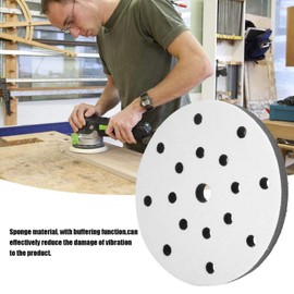 Sanding Soft Pad, Akozon 150 mm Soft Pad Soft Buffer Sponge Interfaces Cushion Pad for Sanding Discs / Polishing Pads and Velcro Sandpaper (15 Holes)