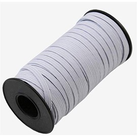 Braided Elastic 144 Yards - White (1/4'' Wide)