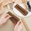 PH PandaHall 2pcs Leather Lace-In Boot Zipper Inserts 6.3x2.3 Inch