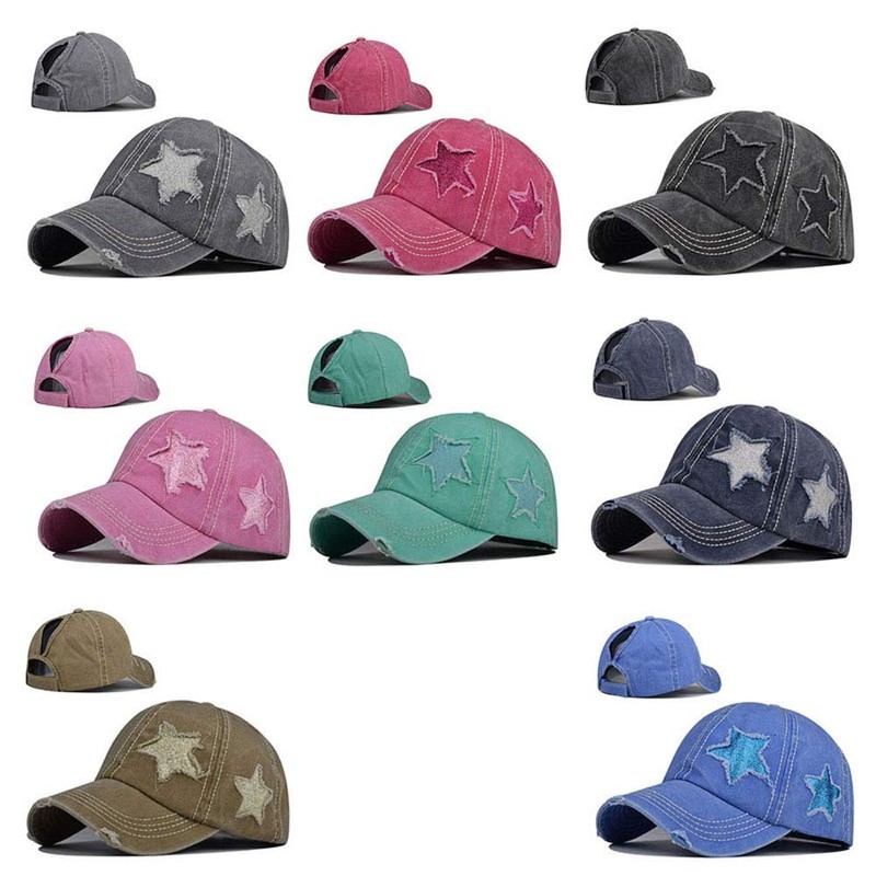 Belsen Gorra de béisbol de algodón lavado con bordado de